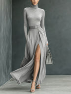 Women's Knit Long Sleeve Dress