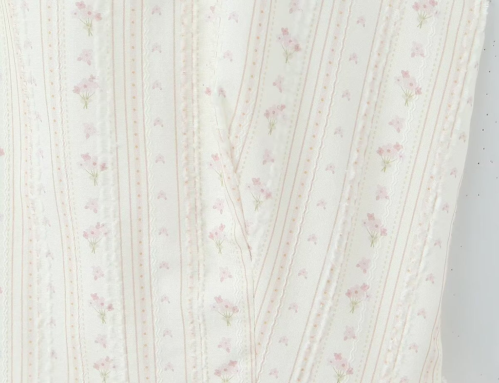 Women's Floral Cotton Halter Dress