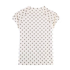 Women’s Retro Polka Dot Fitted T-Shirt