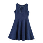 Round-Neck Sleeveless Slim Dress