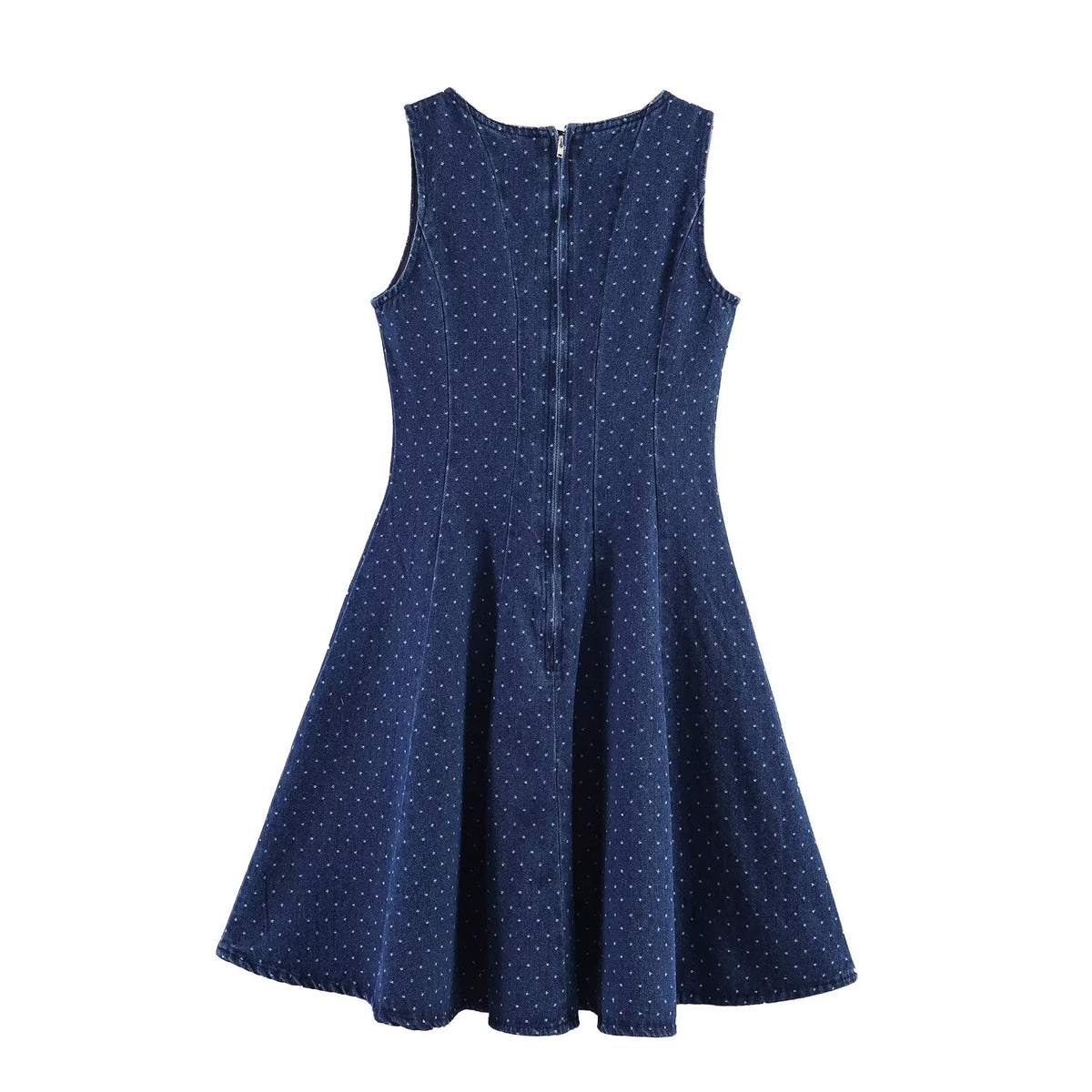 Round-Neck Sleeveless Slim Dress