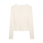 Women's Asymmetric Buckle Knitted Coat Spring Sweater