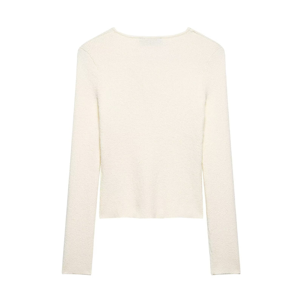 Women's Asymmetric Buckle Knitted Coat Spring Sweater