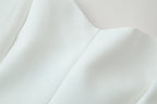 Women's Summer Women Clothing Wild Pleated Hanging Collar Vest Top