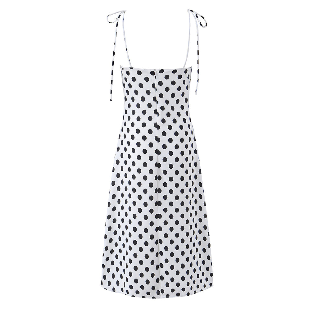 Women's Lace Polka Dot Dress