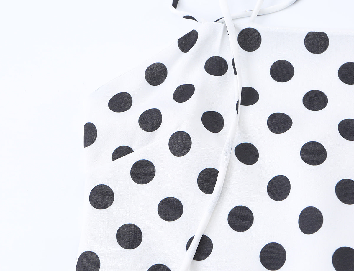 Women's Lace Polka Dot Dress