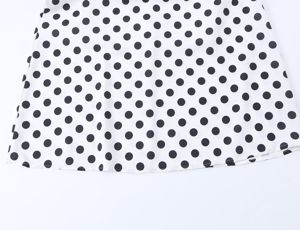Women's Lace Polka Dot Dress