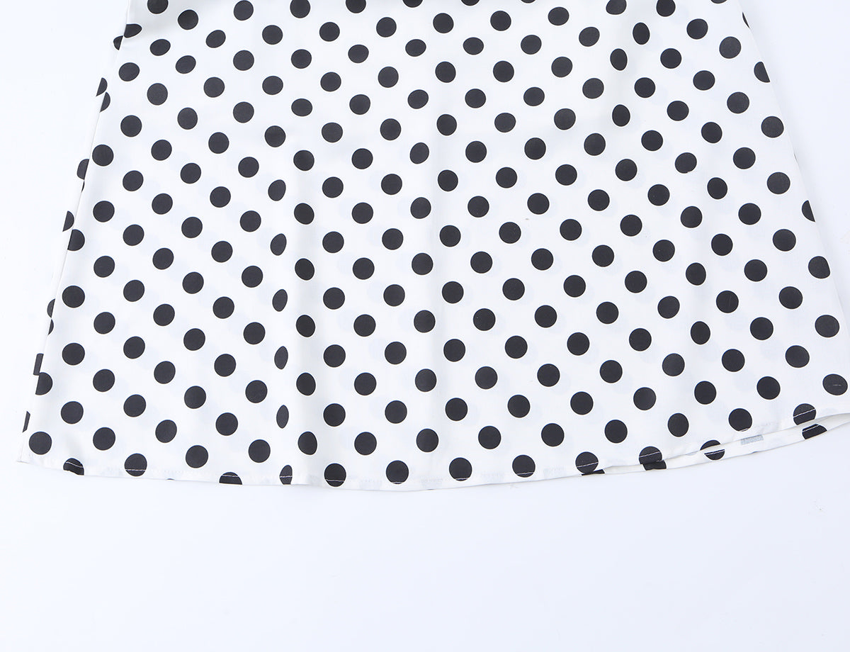Women's Lace Polka Dot Dress