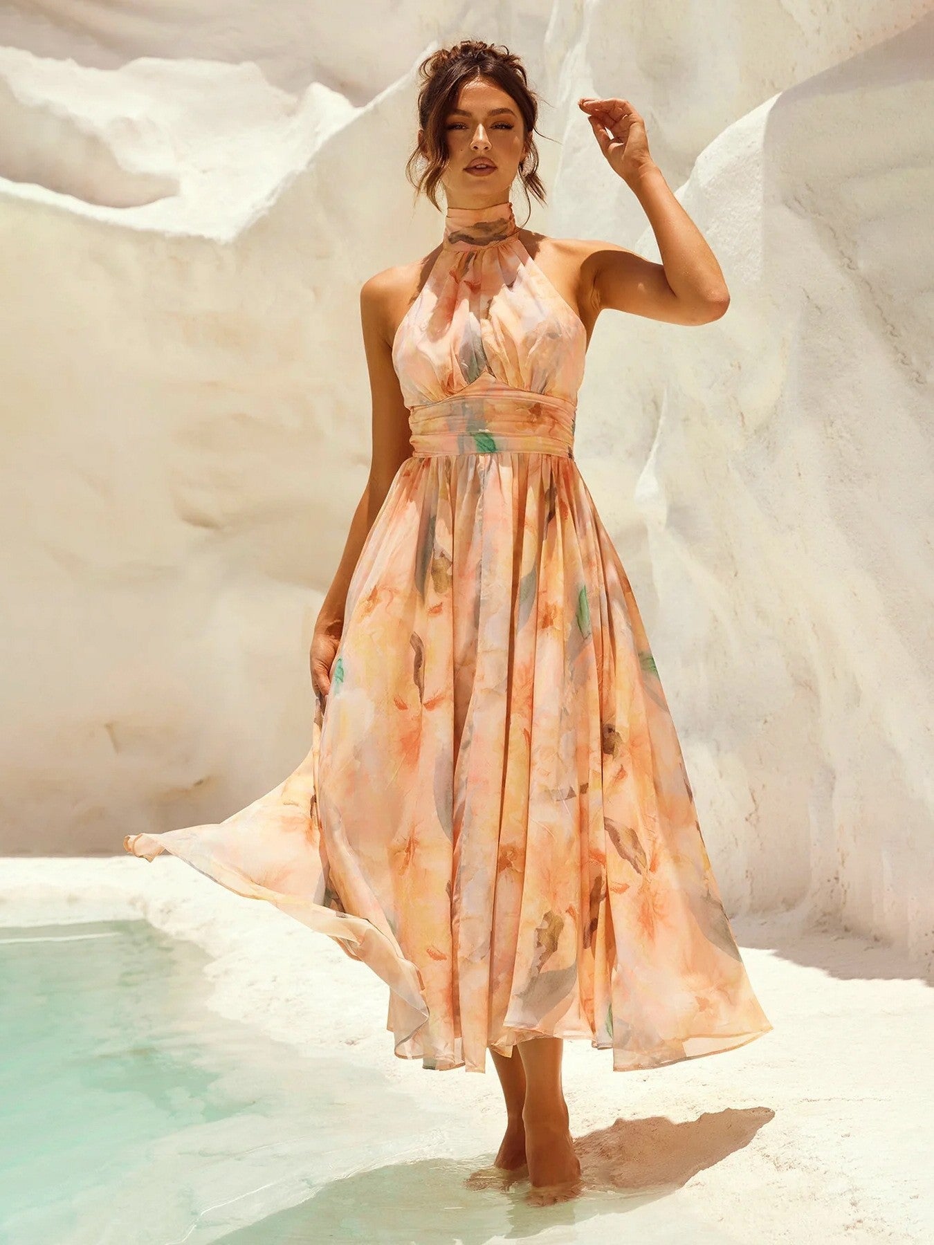 Women's Backless Sleeveless Dress
