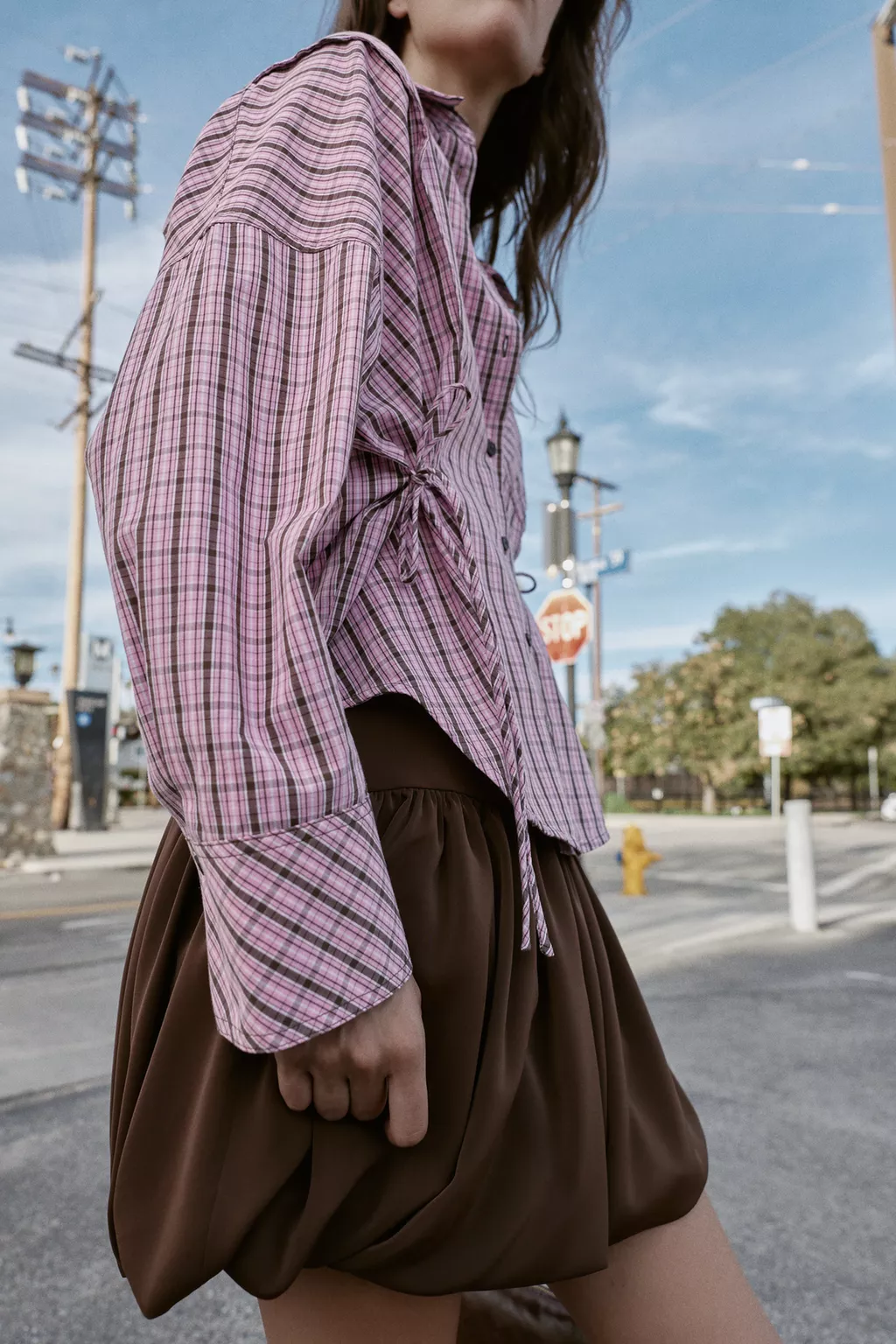 Women's Idle Multiple Wear Plaid Shirt