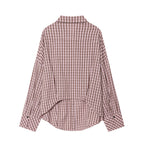 Women's Idle Multiple Wear Plaid Shirt