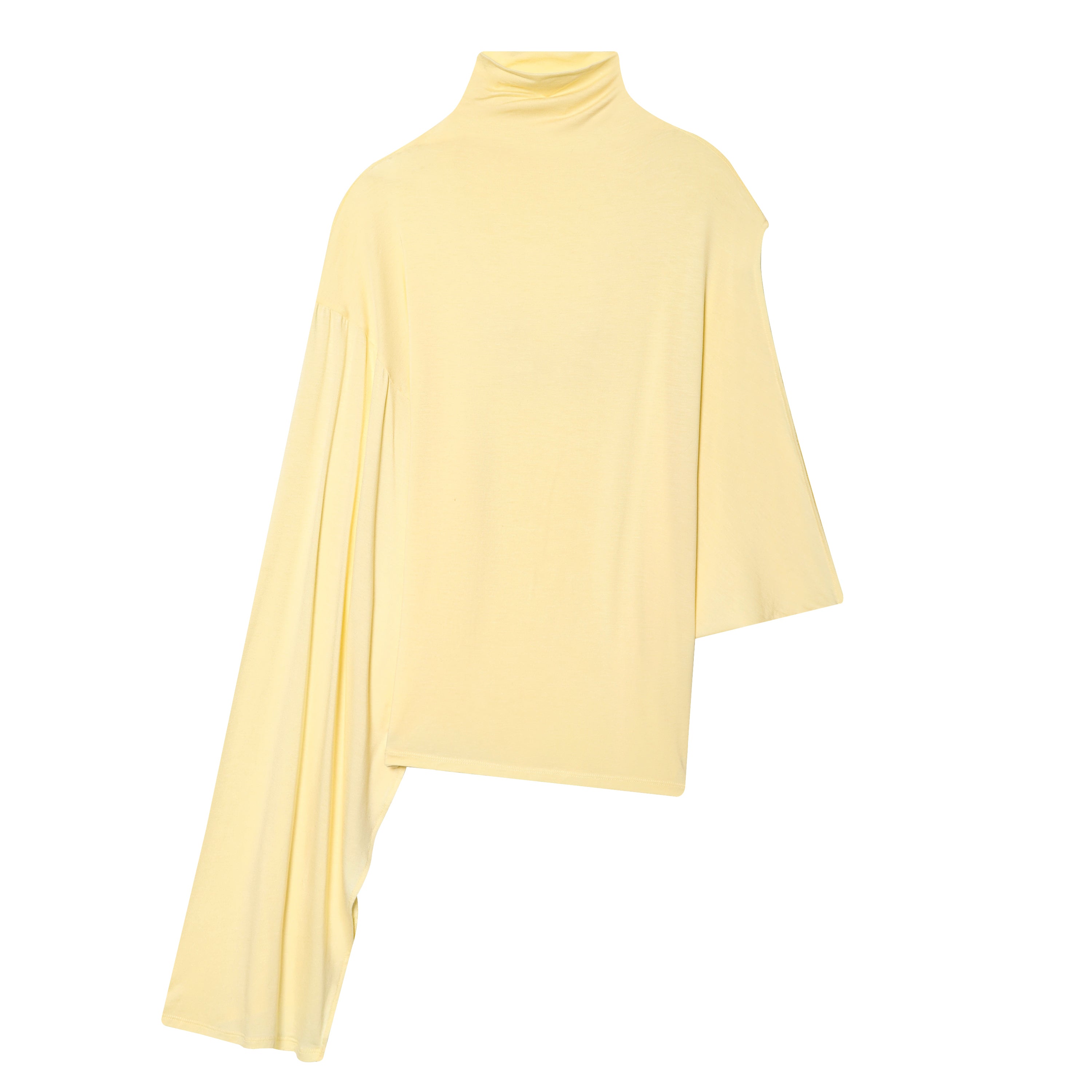 Asymmetric Loose High Neck Top for Women