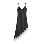 Women's Lace Satin Dress