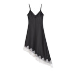 Women's Lace Satin Dress
