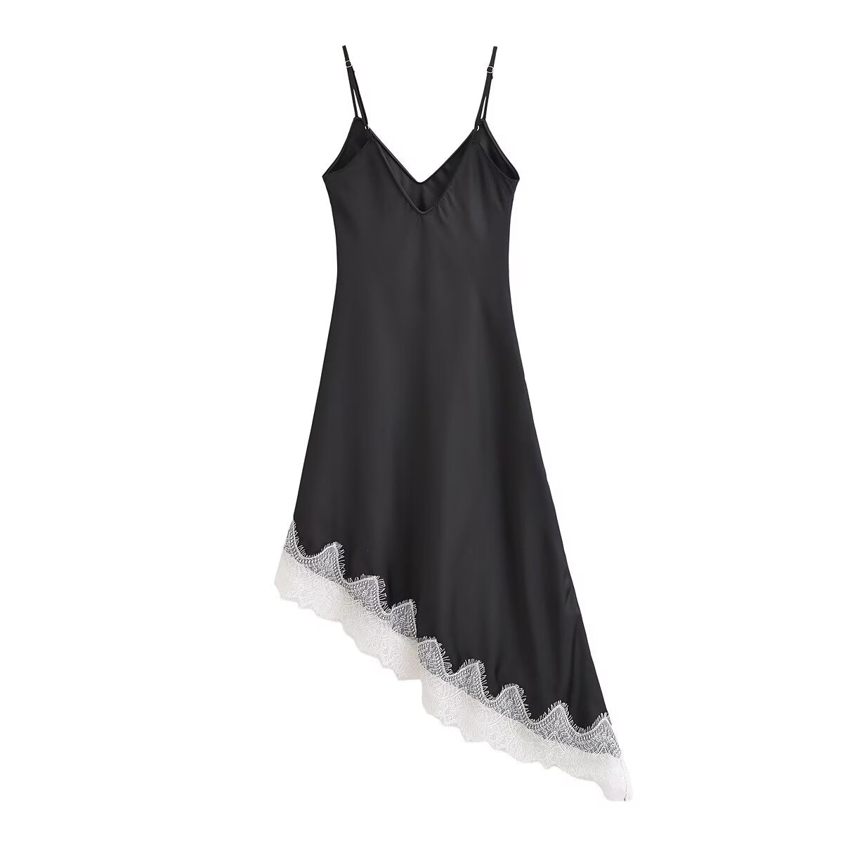 Women's Lace Satin Dress