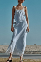 Women's Lace Camisole & Skirt Set