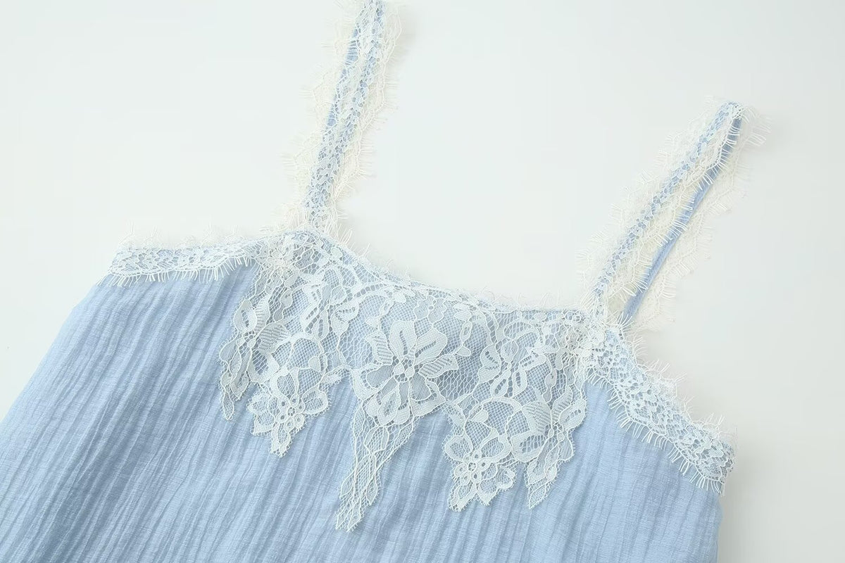 Women's Lace Camisole & Skirt Set
