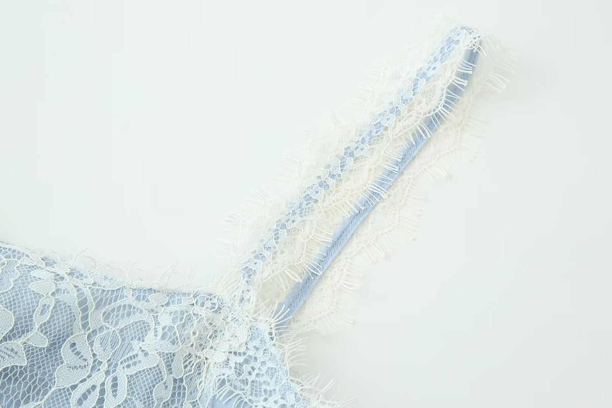 Women's Lace Camisole & Skirt Set
