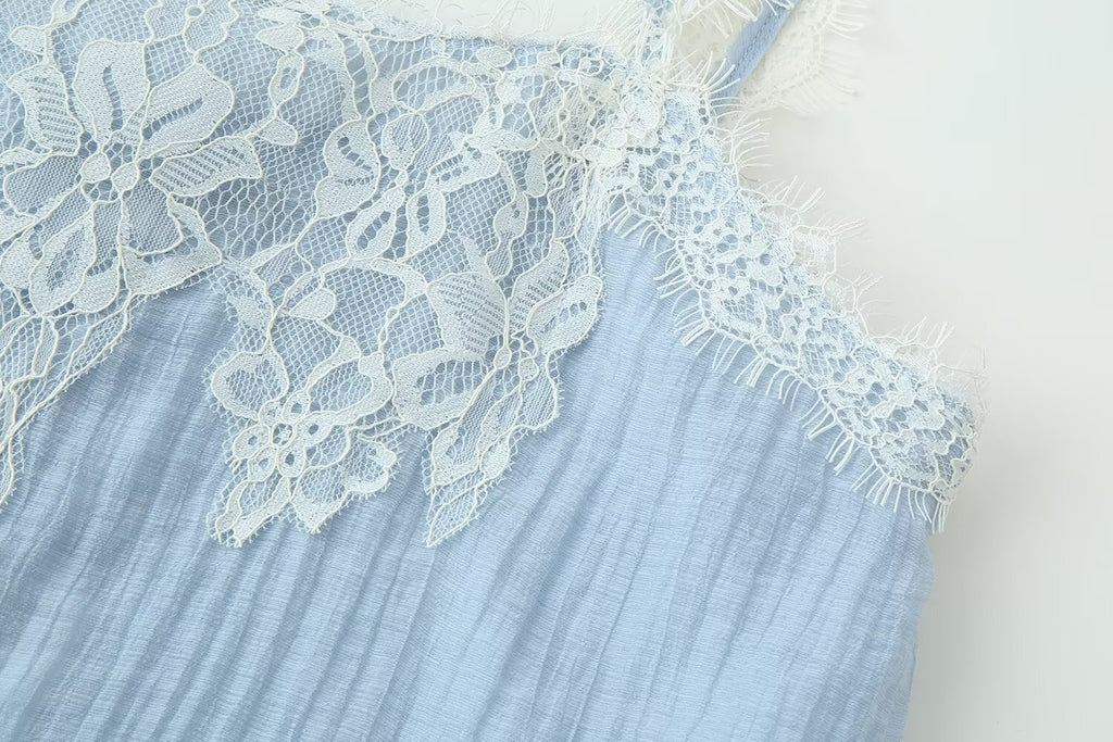Women's Lace Camisole & Skirt Set