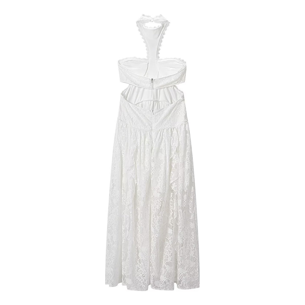 Women's Lace Backless Dress