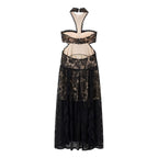 Women's Lace Backless Dress