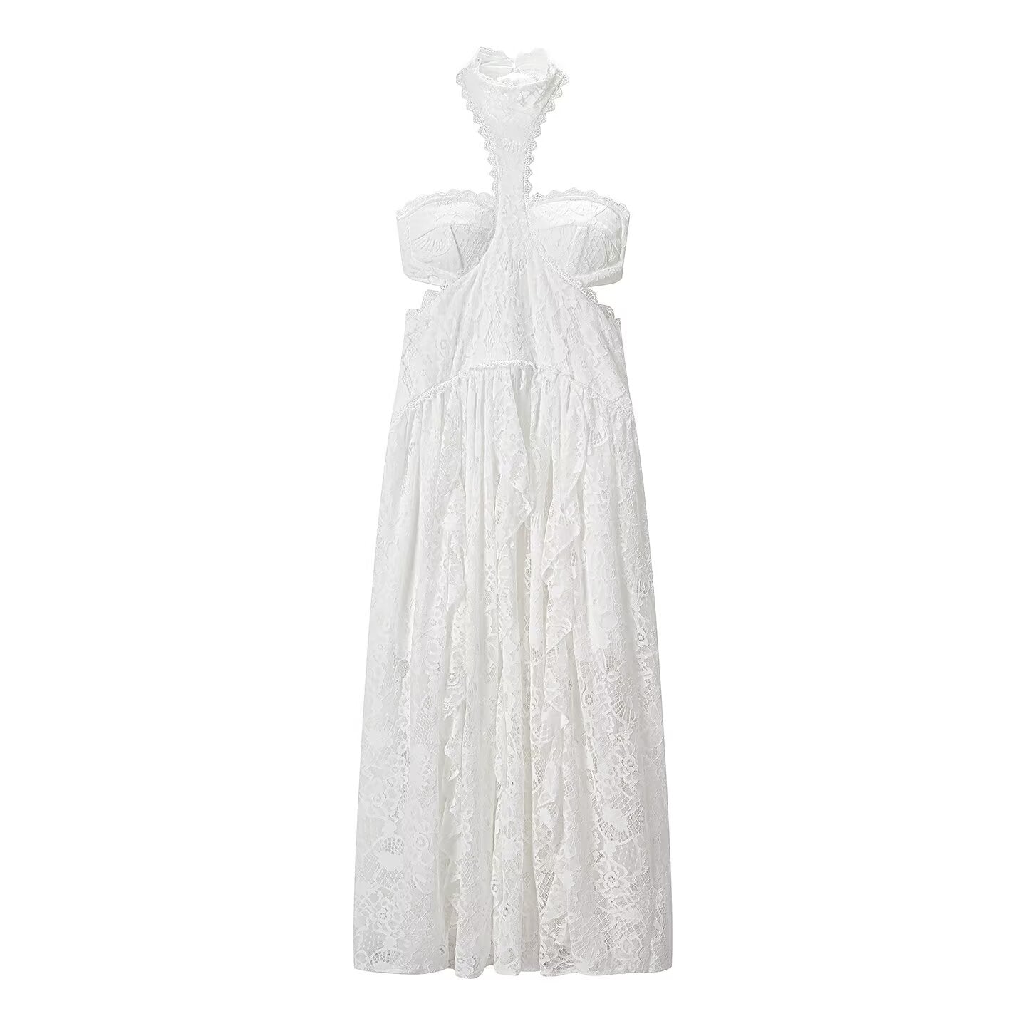 Women's Lace Backless Dress