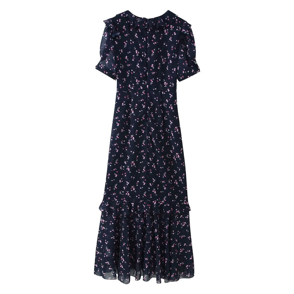 Women's Chiffon Ruffled Dress