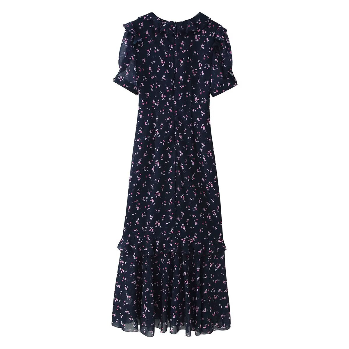 Women's Chiffon Ruffled Dress
