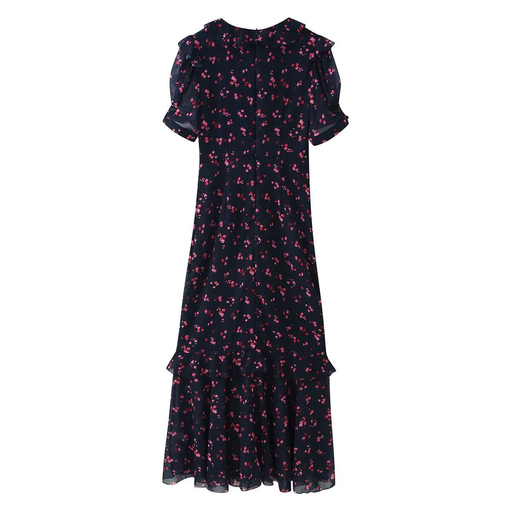 Women's Chiffon Ruffled Dress
