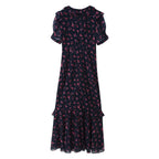 Women's Chiffon Ruffled Dress