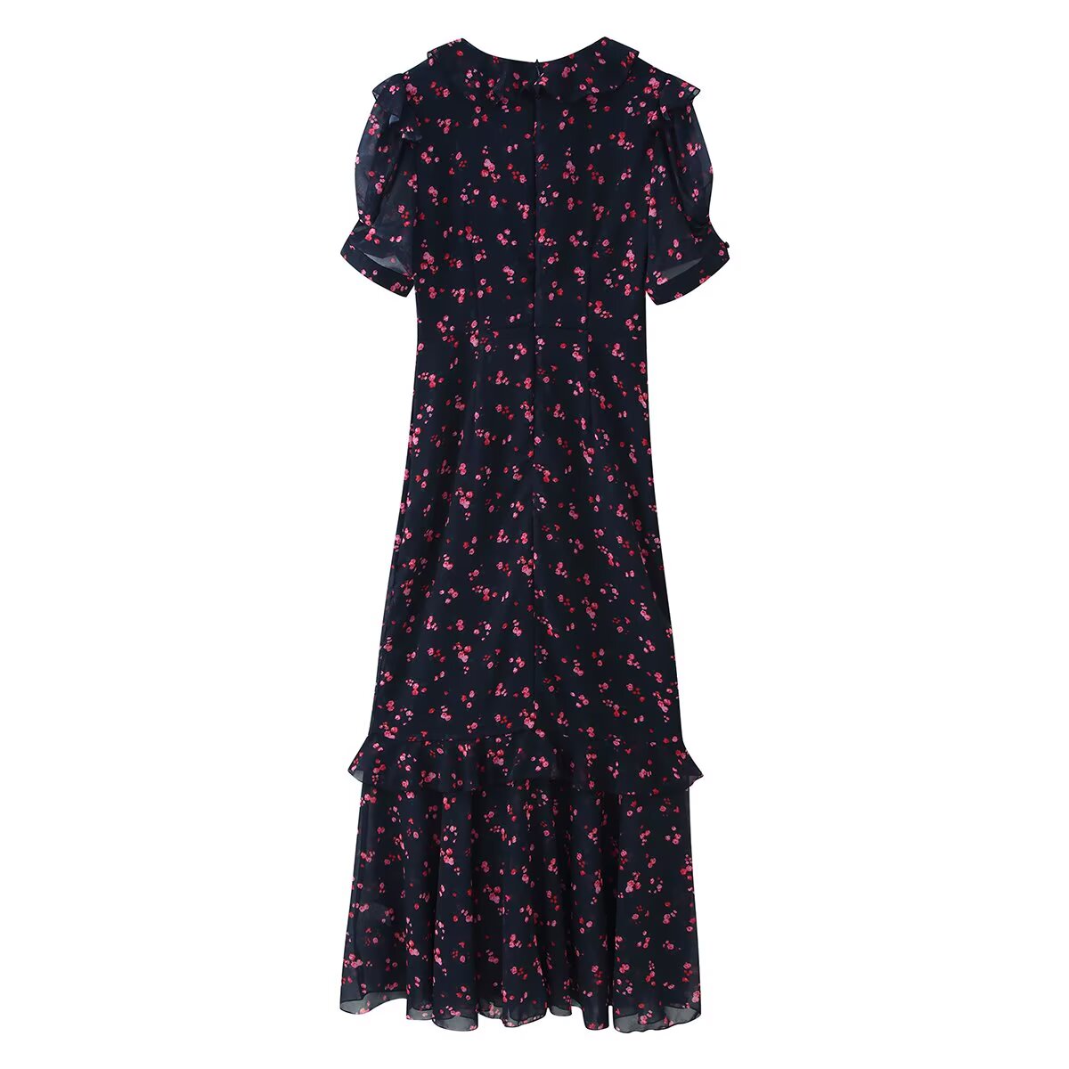 Women's Chiffon Ruffled Dress