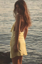 Women's Satin Halter Dress