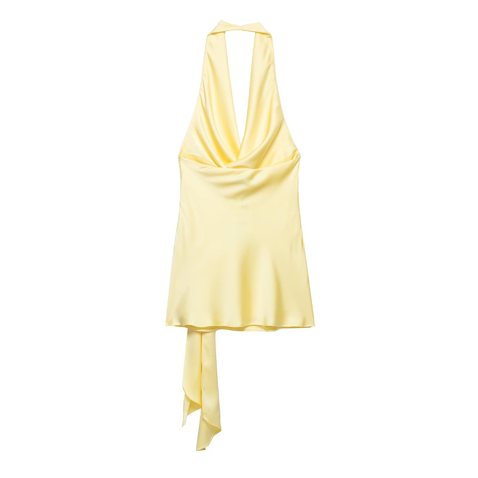 Women's Satin Halter Dress