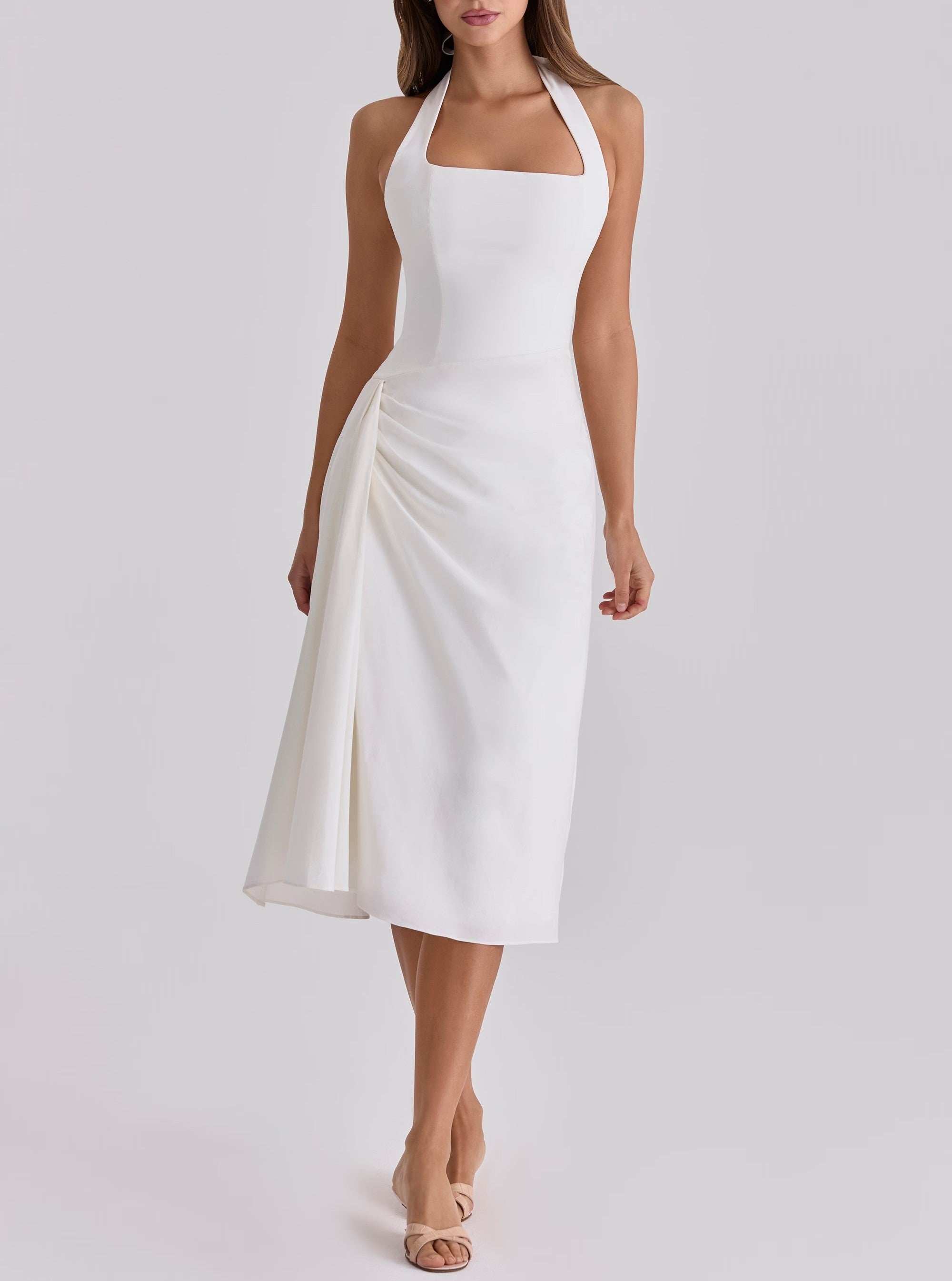 Women's Lace Backless Dress