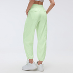 Summer Quick Drying Loose Track Pants Women Ankle Tied Straight Two Way Casual Pants Outdoor Running Fitness Pants