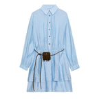 Women's Clothing Belt Dress