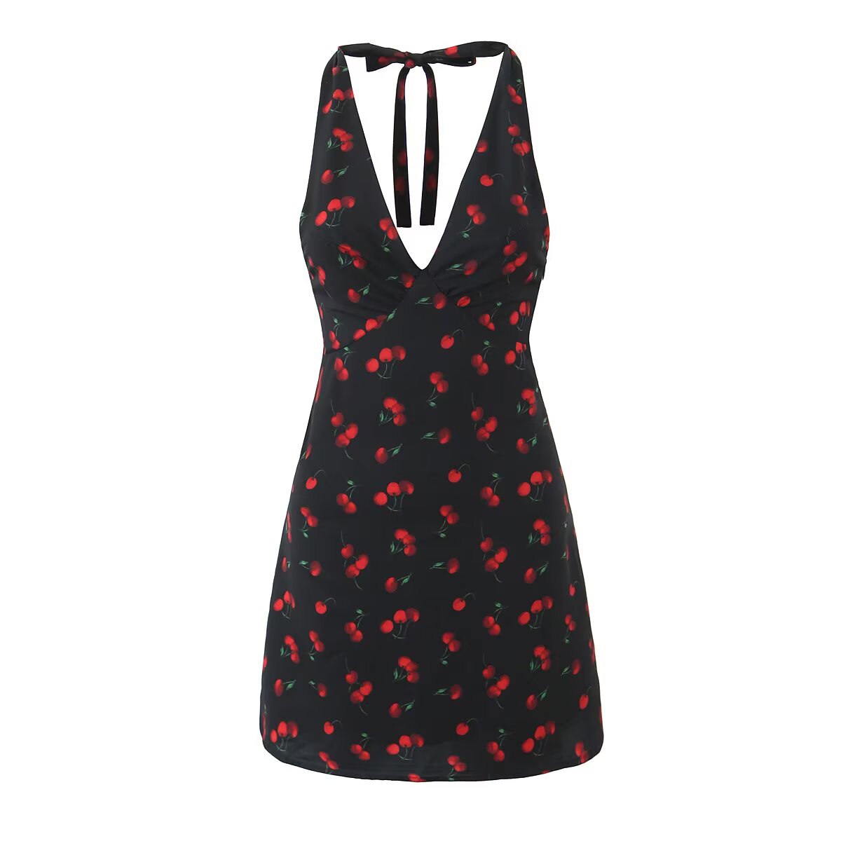 Women's Backless Halter Dress