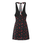 Women's Backless Halter Dress