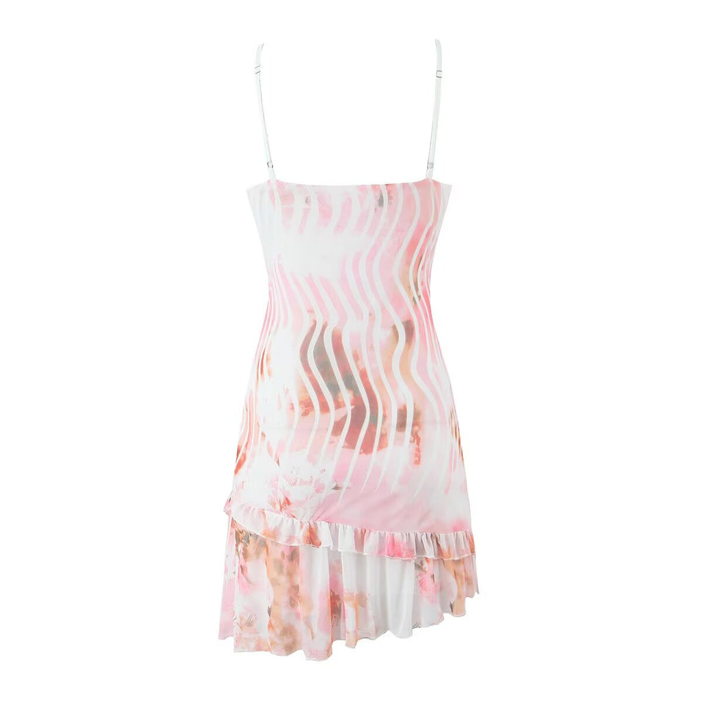Women's Floral Ruffled Dress
