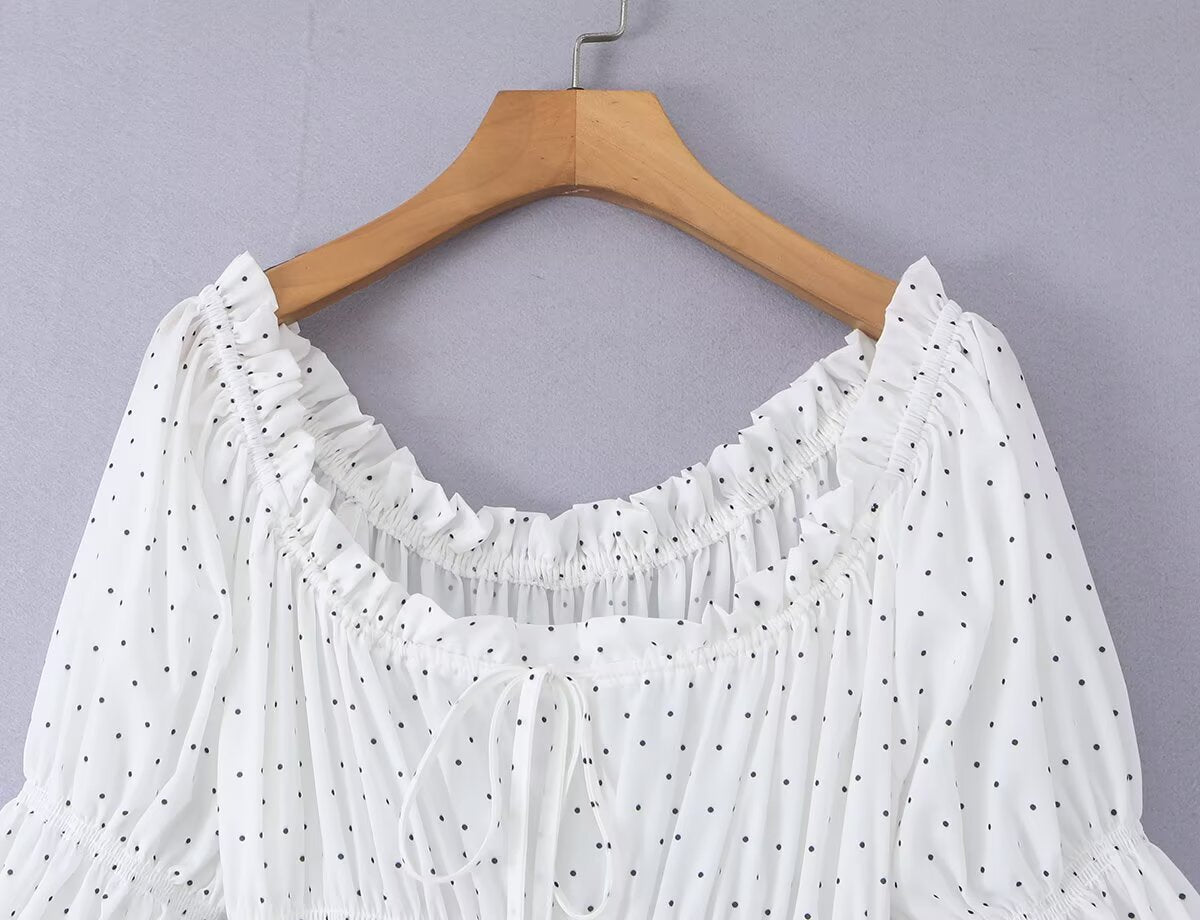 Women's Maxi Polka Dot Dress