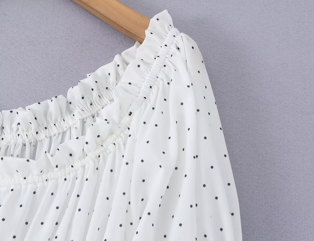 Women's Maxi Polka Dot Dress