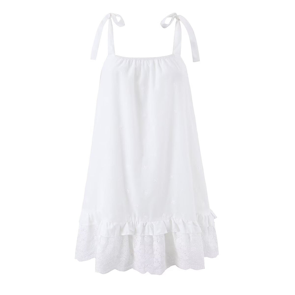 Women's Sling Ruffled Dress