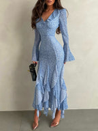 Women's Ruffled Casual Dress