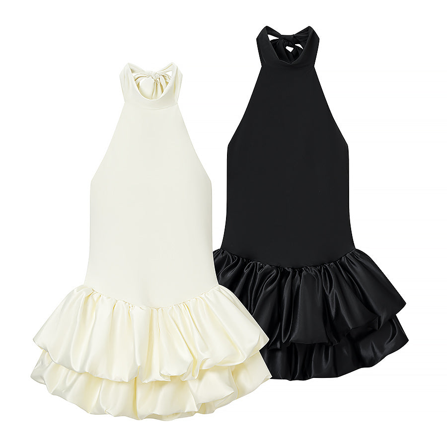 Women's Backless Halter Dress