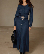 Women's Denim Winter Dress