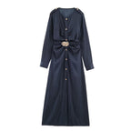 Women's Denim Winter Dress