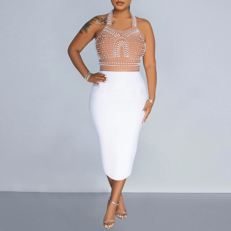 Women's Halter Maxi Dress