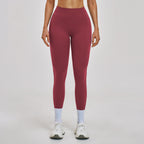 High Waist Yoga Pants Women Brushed Comfortable High Elastic Leggings Outdoor Exercise Workout Pants