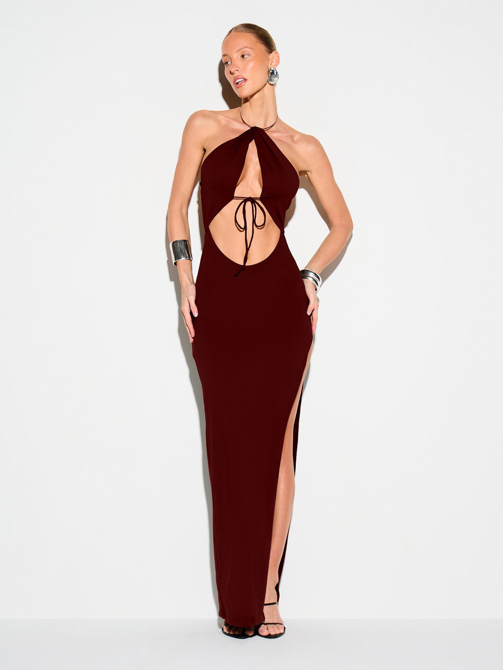 Women's Backless Halter Dress