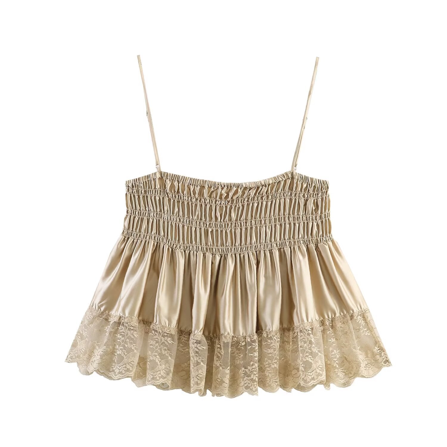 Women Clothing Series Fashionable Simple Pleated Silk Satin